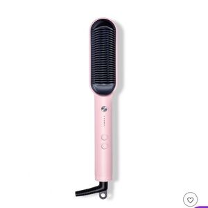 Pink Hair Straightening Comb